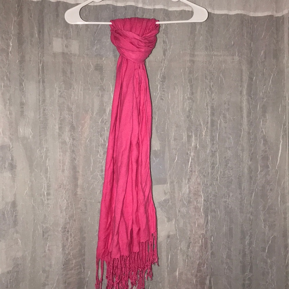 Hot pink scarf